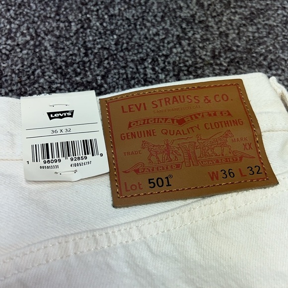Levi’s Original Straight Leg Button Fly Adam Eve Snake Jeans Size 36x32 NWOT - Picture 5 of 6